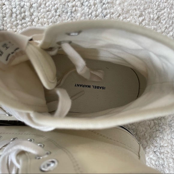 Isabel Marant Benkeen Hightop Canvas Sneakers - Picture 5 of 6